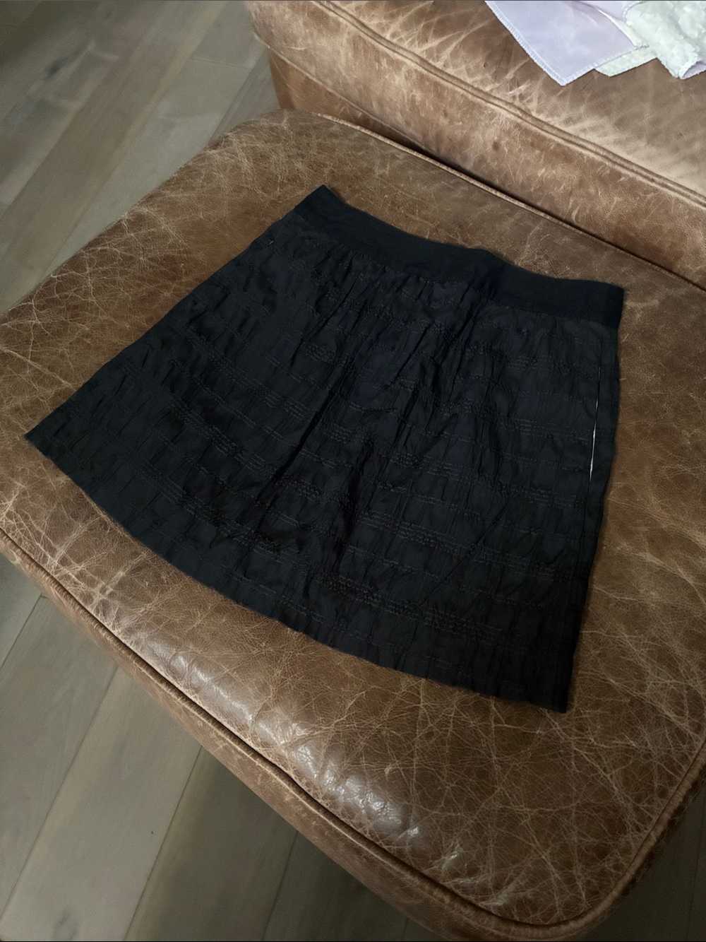 Richard Chai Black Tiered Mini Skirt